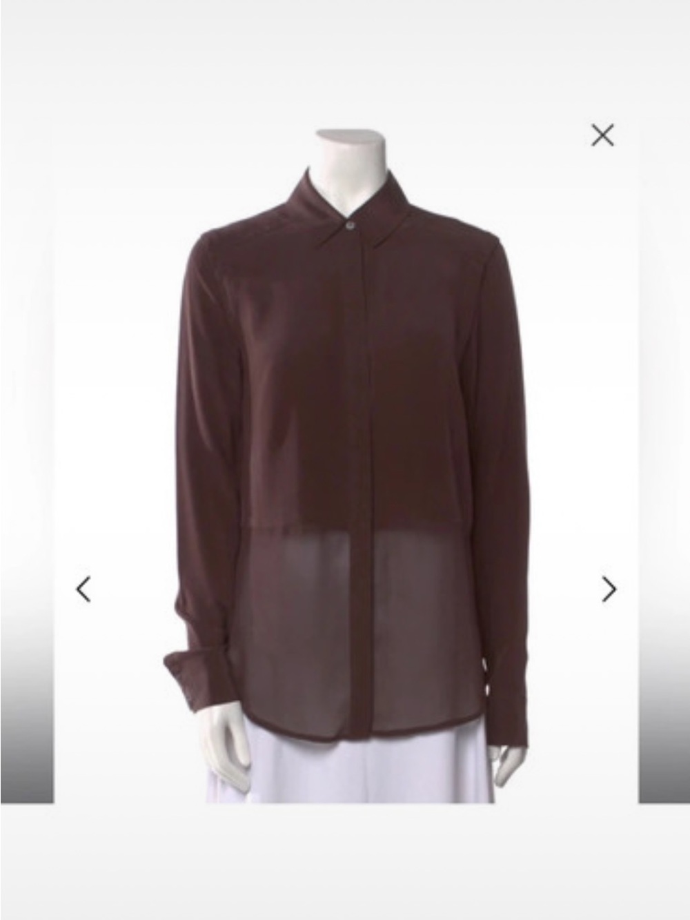 T by Alexander Wang Silk Button-Up Top